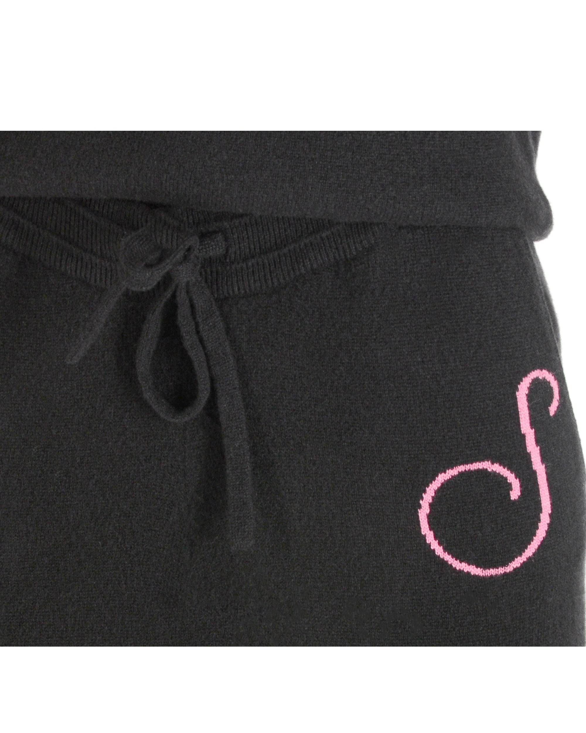 Crown of Edinburgh Cashmere Track Pants MORNINGSIDE BLACK S