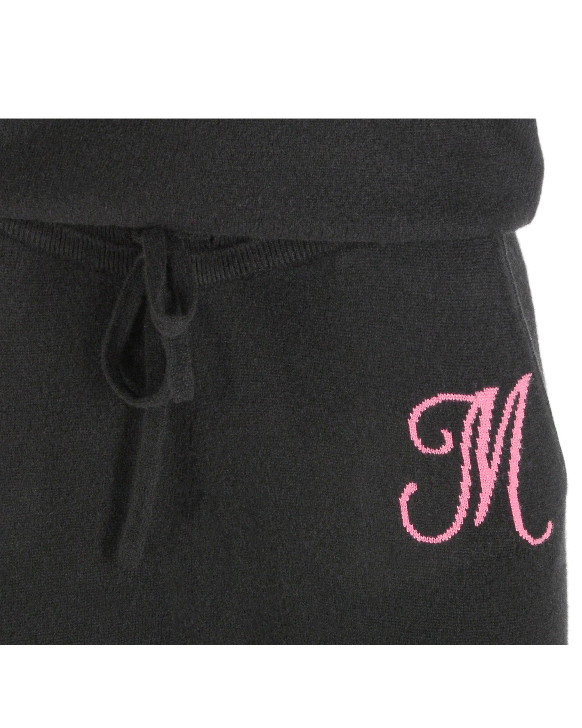 Crown of Edinburgh Cashmere Track Pants MORNINGSIDE BLACK M
