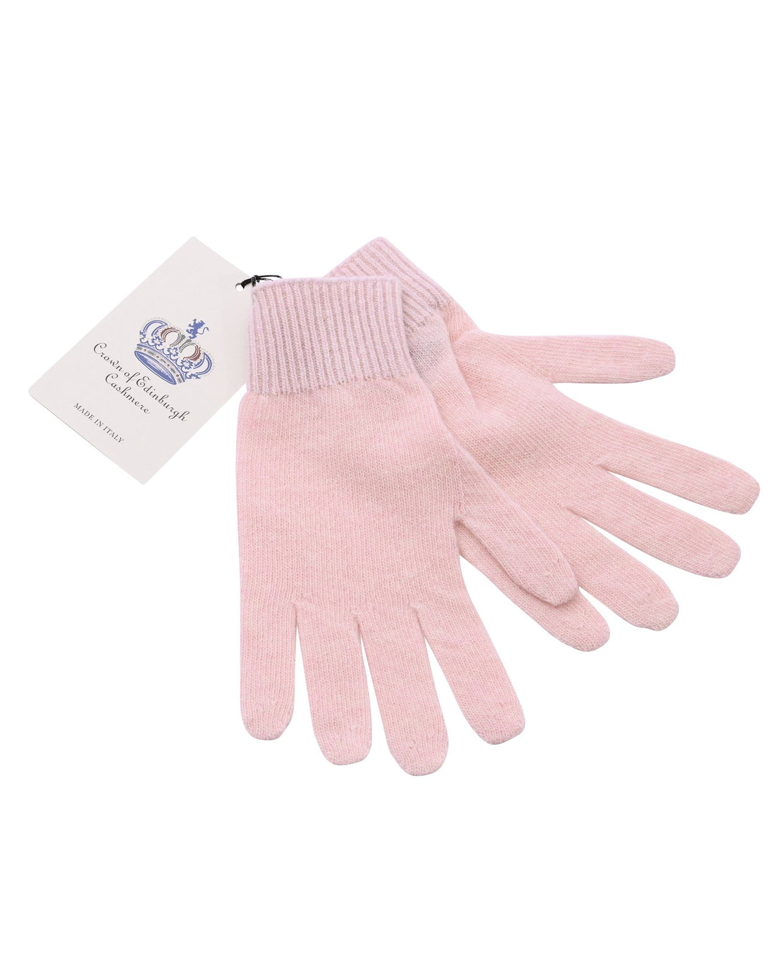 Crown of Edinburgh Cashmere Womens Short Gloves COE 001 PINK