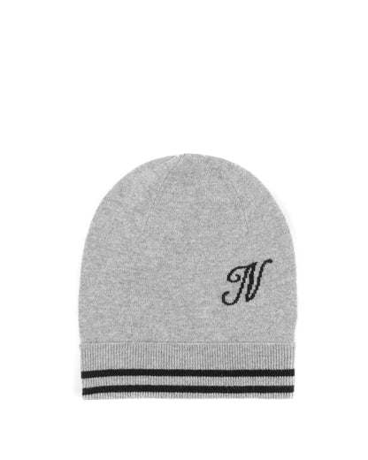 Crown of Edinburgh Cashmere Monogrammed Beanie BRUNTSFIELD GREY N