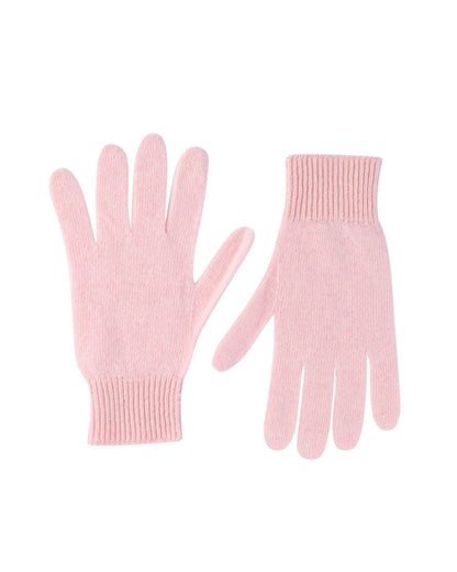 Crown of Edinburgh Cashmere Womens Short Gloves COE 001 PINK