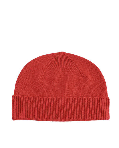 Crown of Edinburgh Cashmere Womens Classic Beanie COE 004 RED