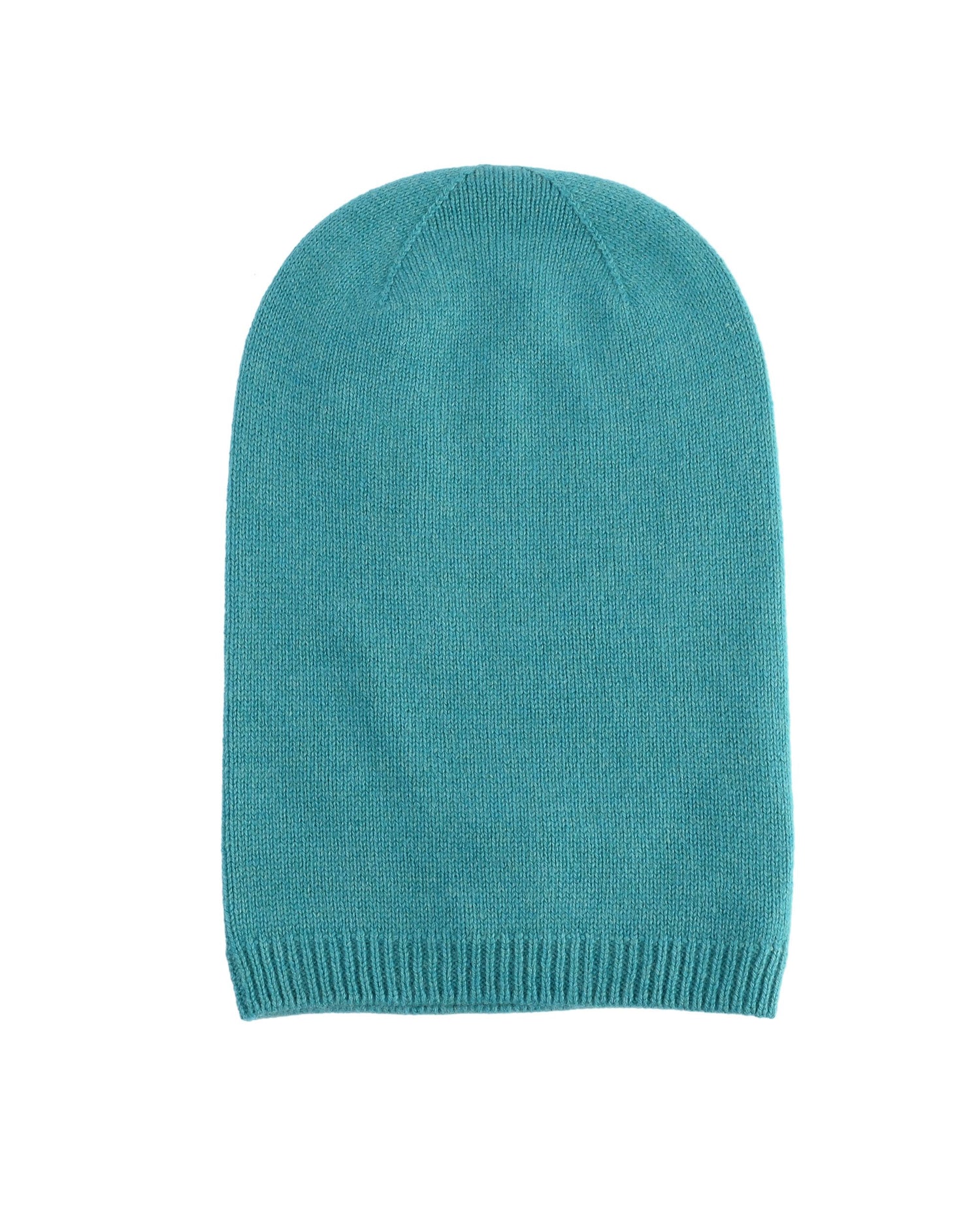 Crown of Edinburgh Cashmere Womens Slounchy Beanie COE 0044 TURQUOISE