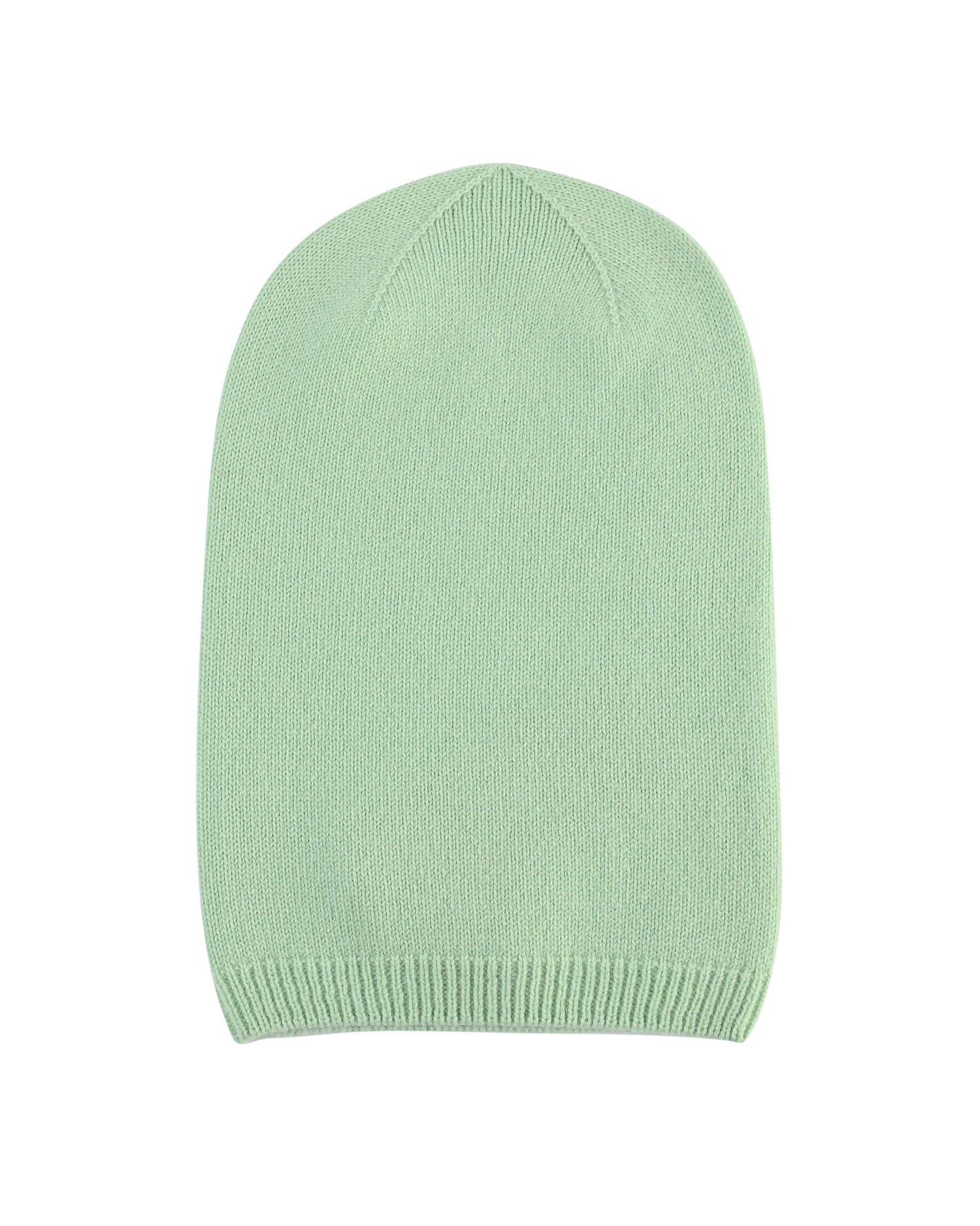 Crown of Edinburgh Cashmere Womens Slounchy Beanie COE 0044 LIGHT GREEN