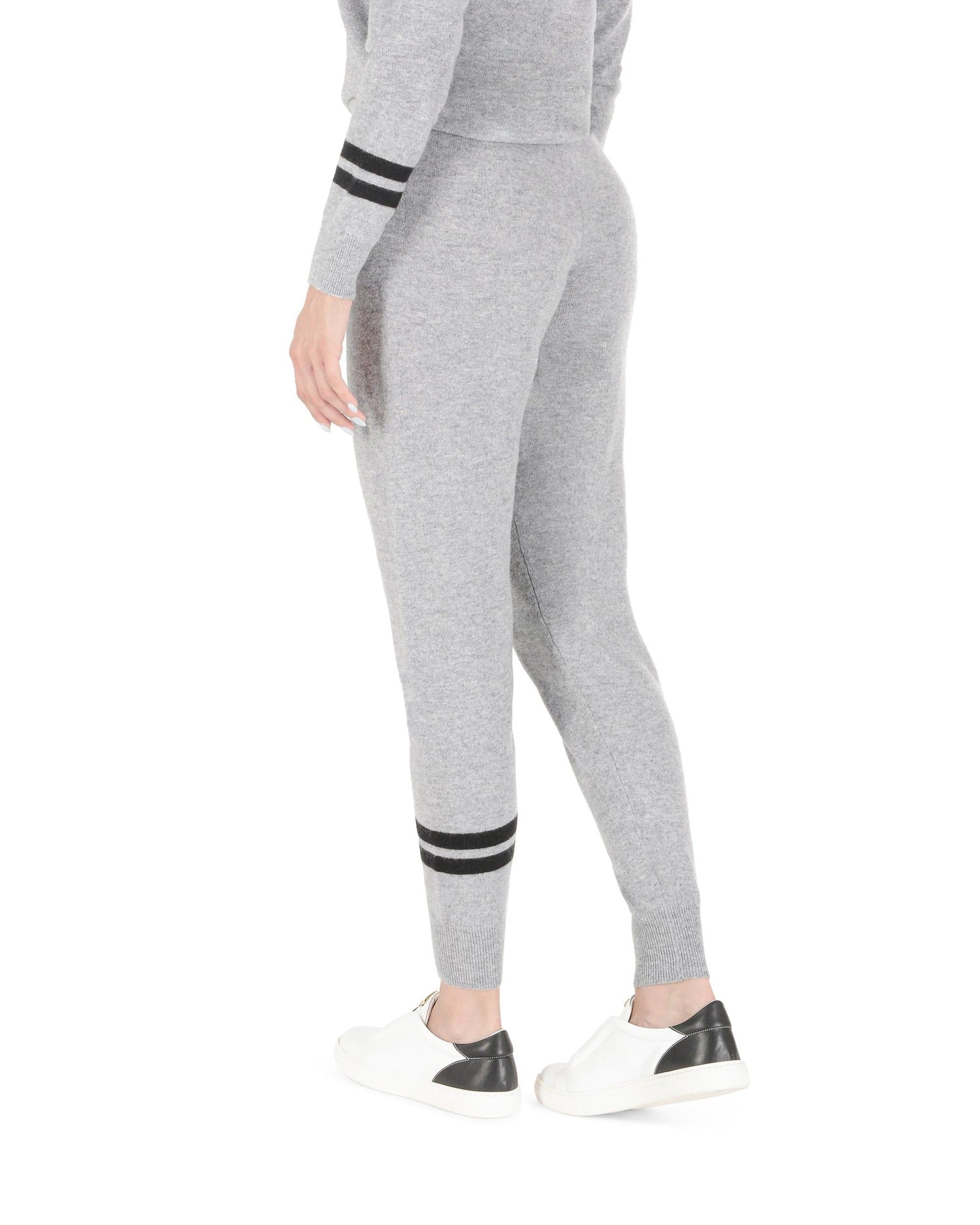 Crown of Edinburgh Cashmere Track Pants MORNINGSIDE GREY A